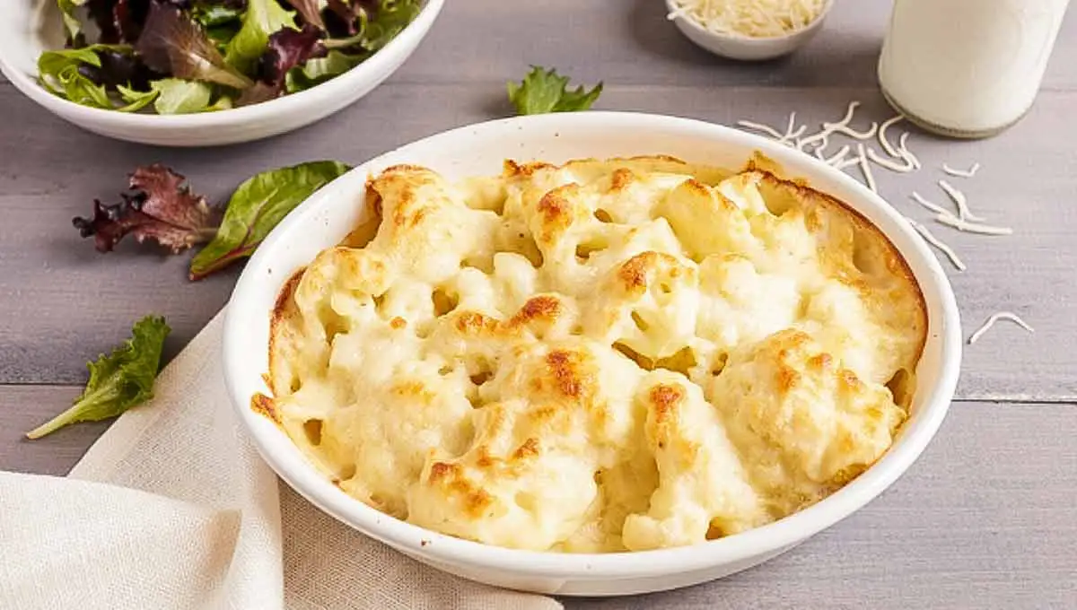 Couve flor gratinada fit